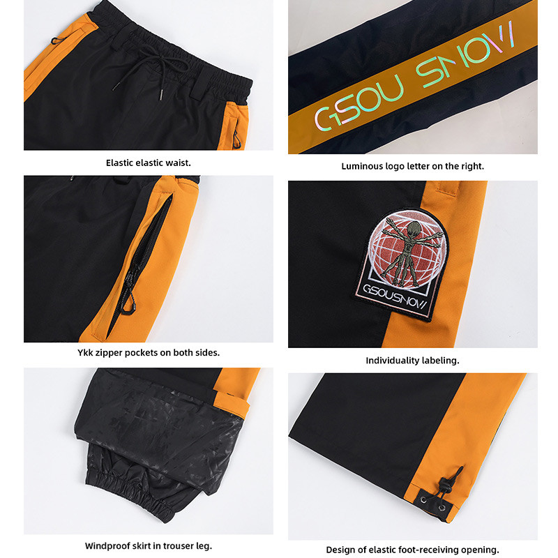 Vyrų Moteriškos Slidinėjimo Kelnės Žiemos Lauke Šiltos Vėjo Neperšlampamos Moteriškos Snieglentės Kelnės Atšvaitos Slidinėjimo Kelnės Slidinėjimo įranga