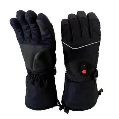 Šildomos pirštinės su aksominiais įdėklais Elektrinės kaitinimo pirštinės Reguliuojamos 5 V USB įkraunamos baterijos Nin-Slip Touchscreen Rankų šildytuvas