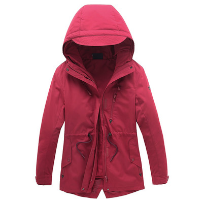 Moteriška žieminė slidinėjimo striukė vidutinio ilgio pūkinė medvilninis pamušalas šiltas sniego kostiumas, neperšlampamas, vėjas, snieglenčių striukė lauke