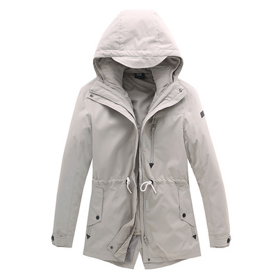 Moteriška žieminė slidinėjimo striukė vidutinio ilgio pūkinė medvilninis pamušalas šiltas sniego kostiumas, neperšlampamas, vėjas, snieglenčių striukė lauke