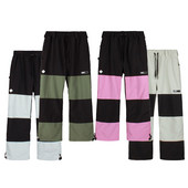 -30 Šiltos mados vilnos spalvos derančios vyriškos ir moteriškos sniego kelnės žieminės kelnės snieglentės drabužiai 15K vandeniui atsparūs slidinėjimo drabužiai