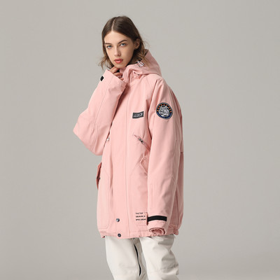 Nauja unisex šilta žieminė slidinėjimo striukė moteriška vyriška, neperšlampama nuo vėjo, snieglenčių striukė moteriška, vyriška lauko apranga