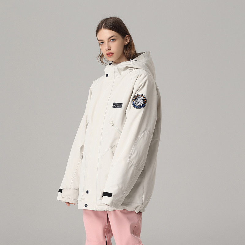 Nauja unisex šilta žieminė slidinėjimo striukė moteriška vyriška, neperšlampama nuo vėjo, snieglenčių striukė moteriška, vyriška lauko apranga