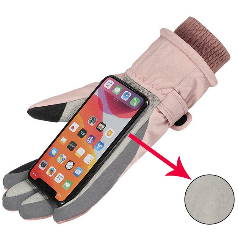 Дамски модни ски ръкавици Ултралеки ветроустойчиви зимни топли ръкавици Сноуборд мотоциклет Водоустойчиви ръкавици