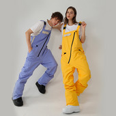 Naujos vienetinės slidinėjimo kelnės Vyriškos lauko sportinės snieglenčių sportinės moteriškos kombinezonų komplektas, atsparus vėjui ir vandeniui išlaikyti šiltas slidinėjimo kostiumas, kombinezonas