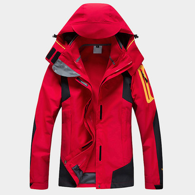 Moteriška vyriška kalnų neperšlampama slidinėjimo sniego striukė žieminė dviejų dalių rinkiniai 3 in 1 Šiltas stovyklavimas Vėjo striukė žygio paltai Parkas Vyrai