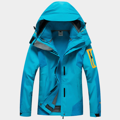 Moteriška vyriška kalnų neperšlampama slidinėjimo sniego striukė žieminė dviejų dalių rinkiniai 3 in 1 Šiltas stovyklavimas Vėjo striukė žygio paltai Parkas Vyrai