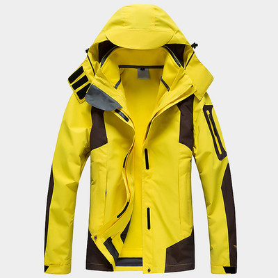 Moteriška vyriška kalnų neperšlampama slidinėjimo sniego striukė žieminė dviejų dalių rinkiniai 3 in 1 Šiltas stovyklavimas Vėjo striukė žygio paltai Parkas Vyrai