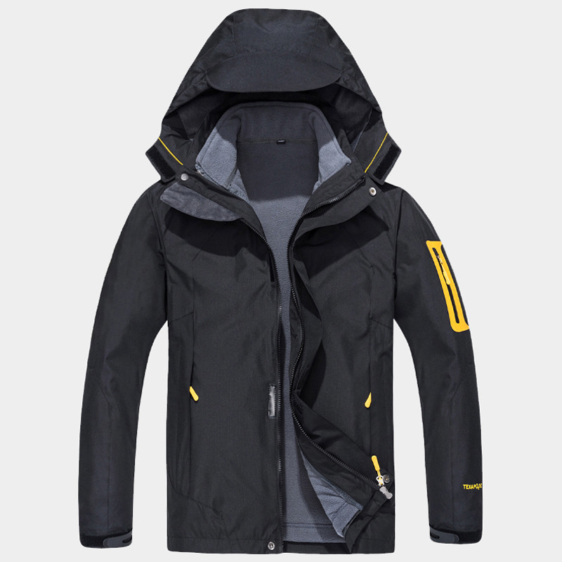 Moteriška vyriška kalnų neperšlampama slidinėjimo sniego striukė žieminė dviejų dalių rinkiniai 3 in 1 Šiltas stovyklavimas Vėjo striukė žygio paltai Parkas Vyrai