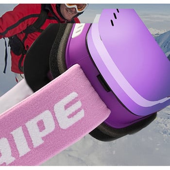 2022 Нова зимна Нова ски маска Двуслойна Мъже Жени Спорт на открито Колоездене Ски очила Ветроустойчиви против замъгляване Очила за сноуборд