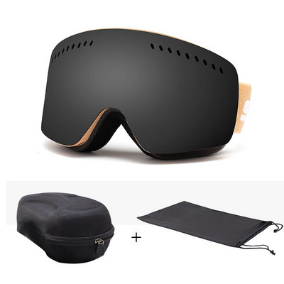 2022 m. Nauja žiema Nauja Slidinėjimo kaukė Dvisluoksnė Vyrų Moterų Lauko Sporto Dviračių Slidinėjimo Akiniai Vėjo nepraleidžiantys snieglenčių akiniai