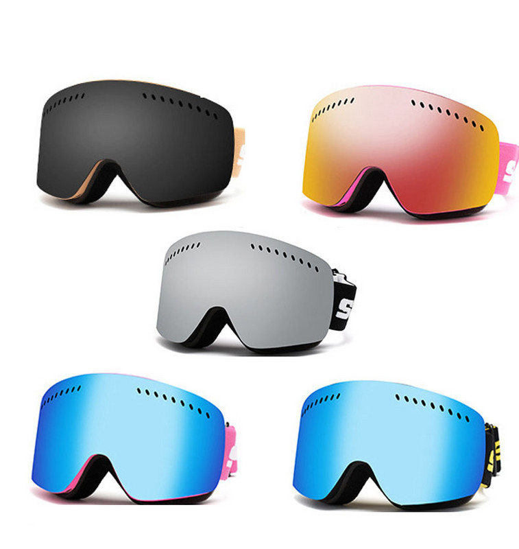 2022 m. Nauja žiema Nauja Slidinėjimo kaukė Dvisluoksnė Vyrų Moterų Lauko Sporto Dviračių Slidinėjimo Akiniai Vėjo nepraleidžiantys snieglenčių akiniai