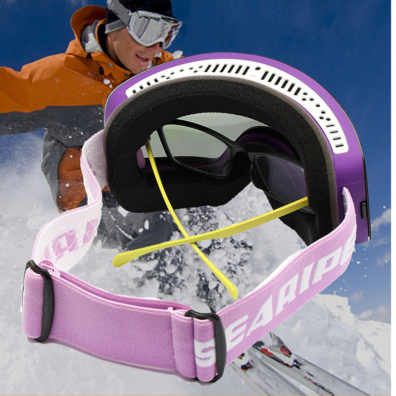 2022 m. Nauja žiema Nauja Slidinėjimo kaukė Dvisluoksnė Vyrų Moterų Lauko Sporto Dviračių Slidinėjimo Akiniai Vėjo nepraleidžiantys snieglenčių akiniai