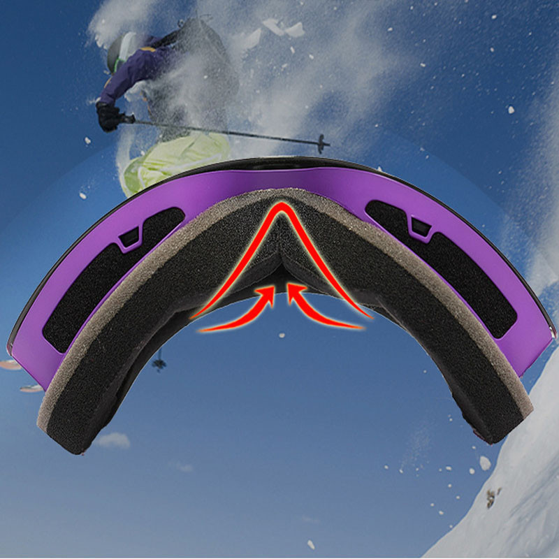 2022 m. Nauja žiema Nauja Slidinėjimo kaukė Dvisluoksnė Vyrų Moterų Lauko Sporto Dviračių Slidinėjimo Akiniai Vėjo nepraleidžiantys snieglenčių akiniai