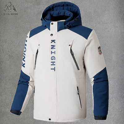 Mărime Plus 7XL 8XL 9XL Gros, Căldur, Jachetă de schi snowboard pentru bărbați, impermeabilă, haină de iarnă pentru zăpadă, parka pentru bărbați, cu glugă