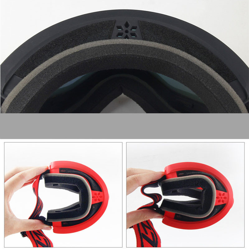 2022 m. nauji magnetiniai slidinėjimo akiniai Dvisluoksniai nerasojantys suaugusiųjų kaukė Vyrai Moteriški lauko sportiniai akiniai Dviračių slidinėjimo snieglenčių akiniai