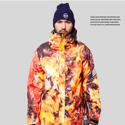 2022 m. naujas Slidinėjimo kostiumas vyriškas šiltas storėjantis vandeniui atsparus vienos lentos dvilentės slidinėjimo striukė profesionali lauko vyriška slidinėjimo striukė