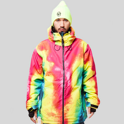 2022 m. naujas Slidinėjimo kostiumas vyriškas šiltas storėjantis vandeniui atsparus vienos lentos dvilentės slidinėjimo striukė profesionali lauko vyriška slidinėjimo striukė