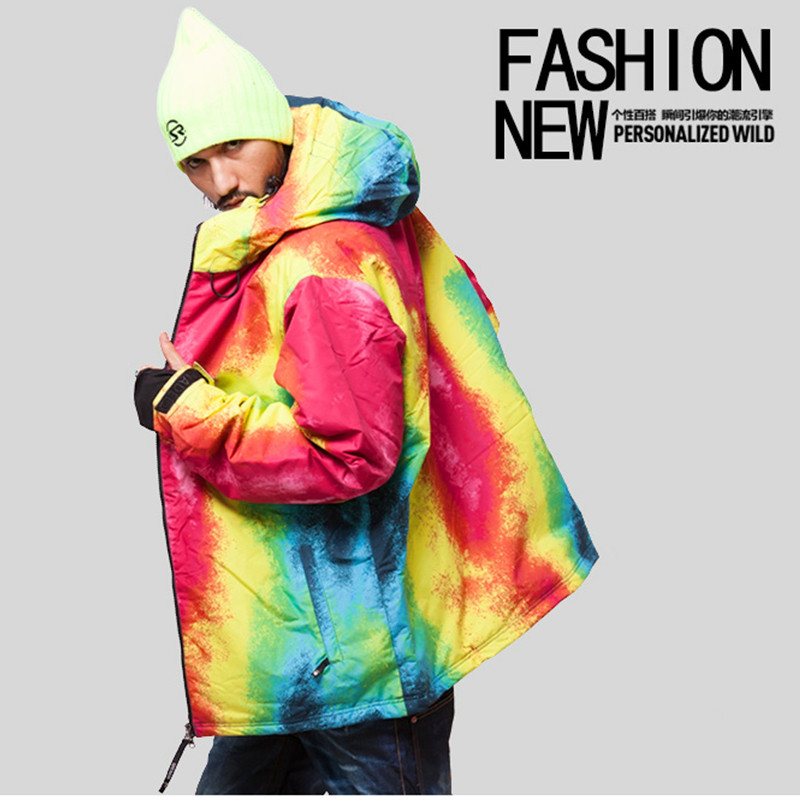 2022 m. naujas Slidinėjimo kostiumas vyriškas šiltas storėjantis vandeniui atsparus vienos lentos dvilentės slidinėjimo striukė profesionali lauko vyriška slidinėjimo striukė