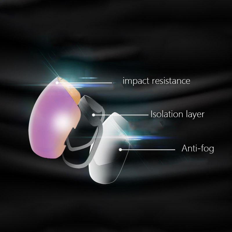 2022 Noi ochelari de schi cu două straturi, anti-aburire, sporturi în aer liber, bărbați, femei, ochelari, alpinism, ciclism, snowboard, ochelari, mască de schi