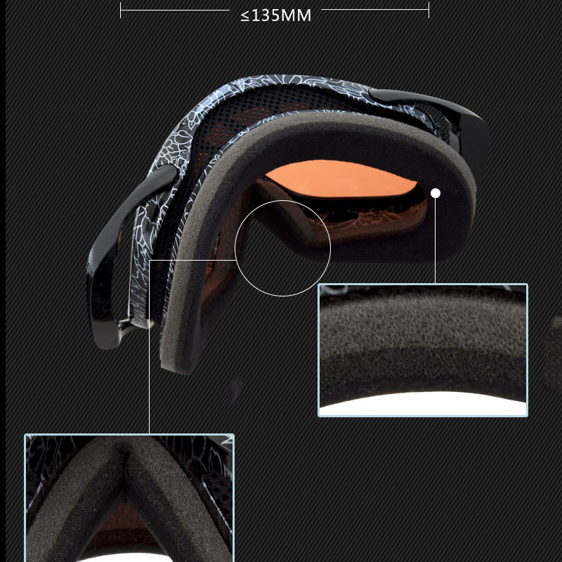 2022 Noi ochelari de schi cu două straturi, anti-aburire, sporturi în aer liber, bărbați, femei, ochelari, alpinism, ciclism, snowboard, ochelari, mască de schi