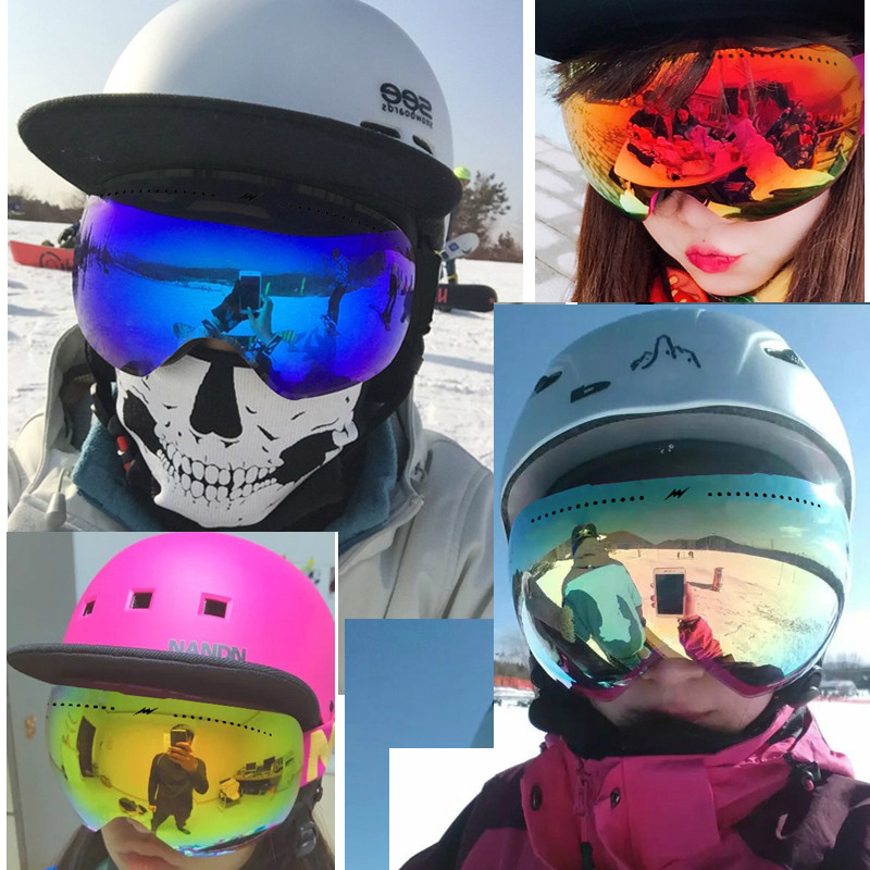 Žieminiai vyrų, moterų, slidinėjimo, akiniai nuo rasojimo kalnų, moteriški sniego akiniai, sportiniai, vyriški, slidinėjimo akiniai, lauko dvigubi akiniai nuo saulės