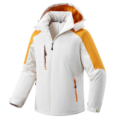 Žiemos lauko pora slidinėjimo aukščiausios kokybės sniego šilta parkų striukė Moteriški viršutiniai drabužiai su gobtuvu, vandeniui atspari stora vilna, vyrų parkai