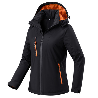 Žiemos lauko pora slidinėjimo aukščiausios kokybės sniego šilta parkų striukė Moteriški viršutiniai drabužiai su gobtuvu, vandeniui atspari stora vilna, vyrų parkai