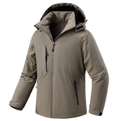 Žiemos lauko pora slidinėjimo aukščiausios kokybės sniego šilta parkų striukė Moteriški viršutiniai drabužiai su gobtuvu, vandeniui atspari stora vilna, vyrų parkai