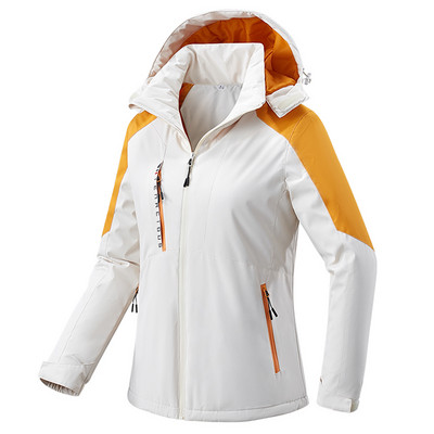 Žiemos lauko pora slidinėjimo aukščiausios kokybės sniego šilta parkų striukė Moteriški viršutiniai drabužiai su gobtuvu, vandeniui atspari stora vilna, vyrų parkai