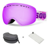 Slidinėjimo akiniai Dviejų sluoksnių nerasojantys akiniai vyrams, moterims, lauke, sportui, alpinizmui, slidinėjimui, dviračiams, vėjui nepralaidžiam vandeniui