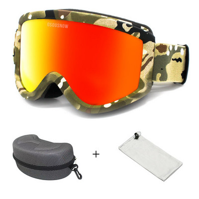 Slidinėjimo akiniai Dviejų sluoksnių nerasojantys akiniai vyrams, moterims, lauke, sportui, alpinizmui, slidinėjimui, dviračiams, vėjui nepralaidžiam vandeniui