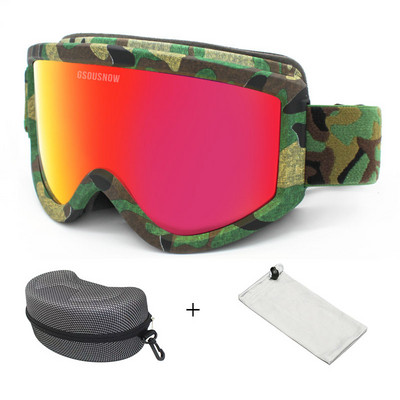 Slidinėjimo akiniai Dviejų sluoksnių nerasojantys akiniai vyrams, moterims, lauke, sportui, alpinizmui, slidinėjimui, dviračiams, vėjui nepralaidžiam vandeniui