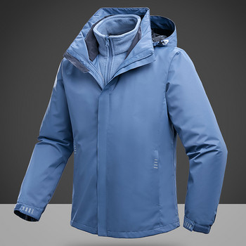 Γυναικείο ανδρικό μπουφάν 3 σε 1 σκι Αδιάβροχο χειμωνιάτικο παλτό Ζεστό μπουφάν για χιόνι για υπαίθριο τουρισμό Ρούχα για λάτρεις του ψαρέματος