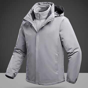 Γυναικείο ανδρικό μπουφάν 3 σε 1 σκι Αδιάβροχο χειμωνιάτικο παλτό Ζεστό μπουφάν για χιόνι για υπαίθριο τουρισμό Ρούχα για λάτρεις του ψαρέματος
