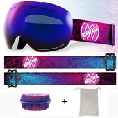 Nauja žieminė slidinėjimo kaukė Dvisluoksniai nuo rasojimo lauko sportiniai akiniai, atsparūs vėjui, slidinėjimo dviratininkams, vyrams, moterims