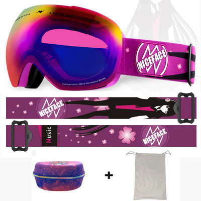 Nauja žieminė slidinėjimo kaukė Dvisluoksniai nuo rasojimo lauko sportiniai akiniai, atsparūs vėjui, slidinėjimo dviratininkams, vyrams, moterims