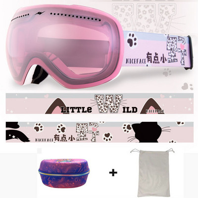 Nauja žieminė slidinėjimo kaukė Dvisluoksniai nuo rasojimo lauko sportiniai akiniai, atsparūs vėjui, slidinėjimo dviratininkams, vyrams, moterims