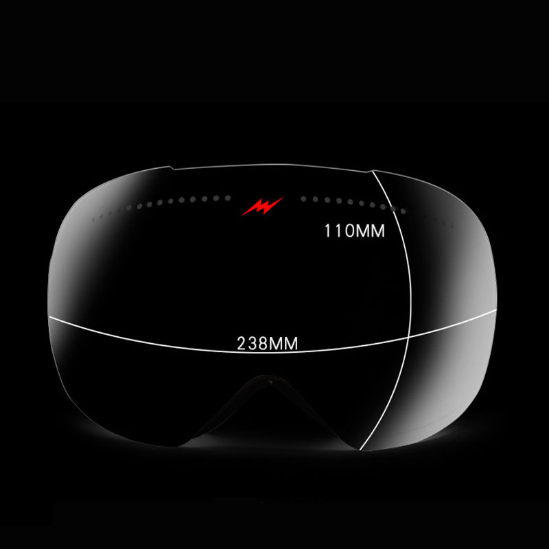 Nauja žieminė slidinėjimo kaukė Dvisluoksniai nuo rasojimo lauko sportiniai akiniai, atsparūs vėjui, slidinėjimo dviratininkams, vyrams, moterims