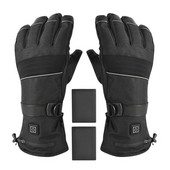 Šildomos pirštinės žiemos slidinėjimui Šildomos šiluminės pirštinės Įkraunamos dviračių šiluminės pirštinės su 3 pavaromis reguliuojamos pirštinės pirštinės