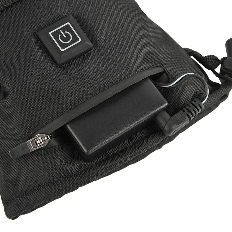 Šildomos pirštinės žiemos slidinėjimui Šildomos šiluminės pirštinės Įkraunamos dviračių šiluminės pirštinės su 3 pavaromis reguliuojamos pirštinės pirštinės