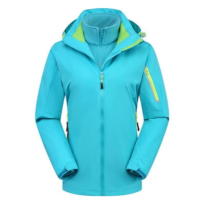 Vyriška ir moteriška slidinėjimo striukė Vandeniui atspari vėjui lauko sportinė sniego striukė Moteriška žiemos kostiumas Storas šiltas slidinėjimo snieglenčių striukė