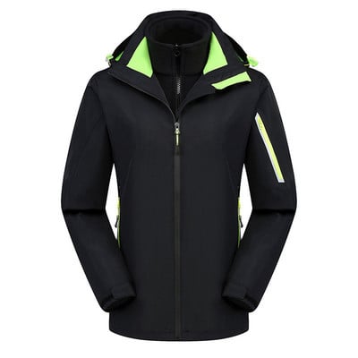 Vyriška ir moteriška slidinėjimo striukė Vandeniui atspari vėjui lauko sportinė sniego striukė Moteriška žiemos kostiumas Storas šiltas slidinėjimo snieglenčių striukė