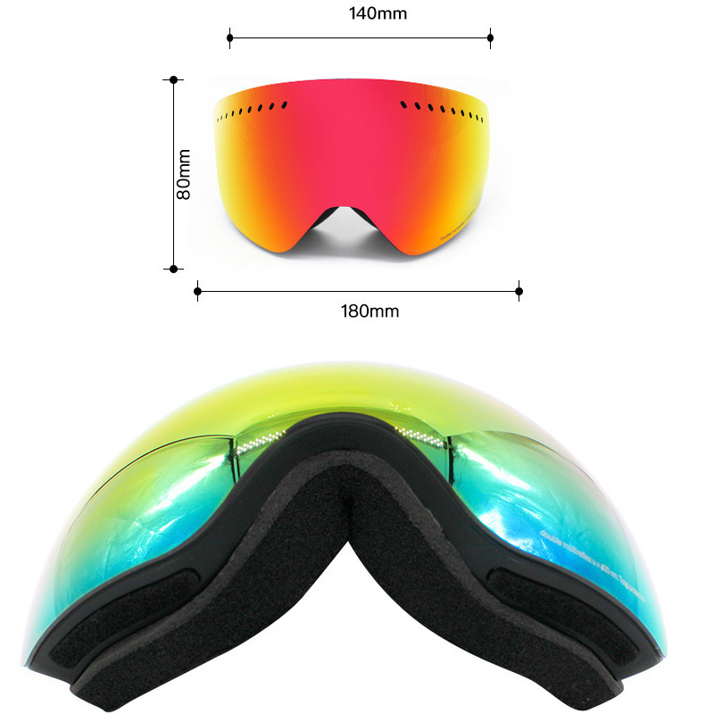 Kalnų Vyriški Slidinėjimo Akiniai Moteriški Sniego akiniai nuo Rūko Vyriški Magnetiniai Sniego akiniai Sportiniai Moterų Motociklų Kaukė Dvisluoksnė Vyriška Kaukė