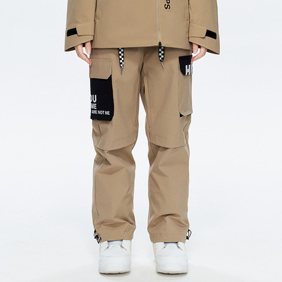 2022 m. žiemos Naujos slidinėjimo kelnės Moteriškos lauko sportinės kelnės nuo vėjo atsparios snieglentės Vyriškos neperšlampamos slidės tiesios šiltos sniego kombinezono kostiumas