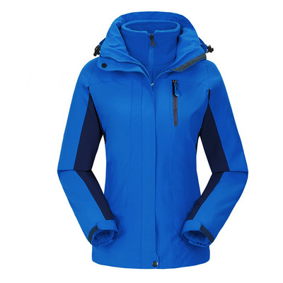 Slidinėjimo striukė 2 viename Moteriška, atspari vėjui ir vandeniui, kvėpuojanti slidinėjimo striukė lauke -30 laipsnių itin šilta žiemos sniego striukė