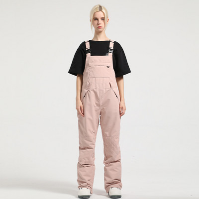 Slidinėjimo kelnės Moteriškas žiemos kombinezonas, atsparus vėjui vientisas, vandeniui atsparus lauko slidinėjimo kostiumas, moteriškas snieglenčių kelnės.