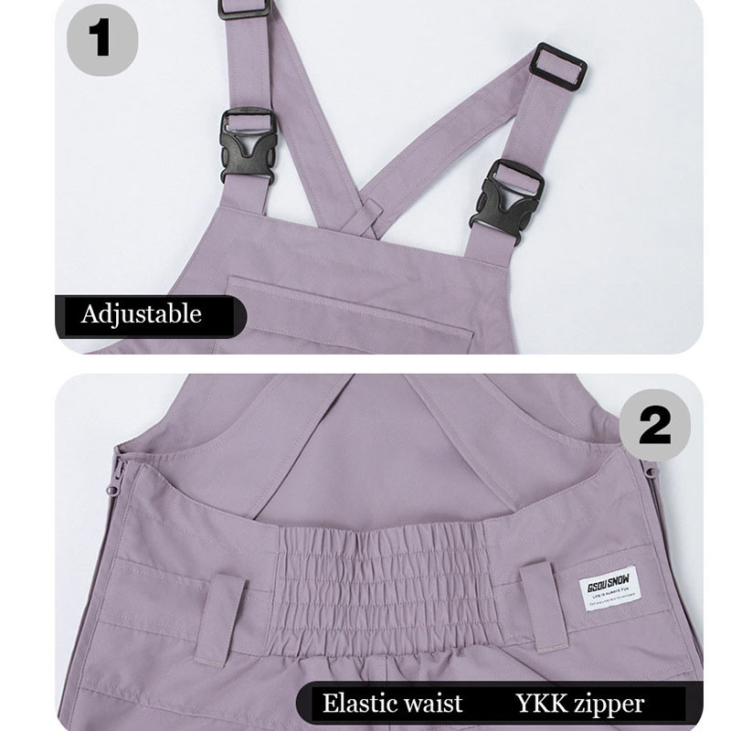 Slidinėjimo kelnės Moteriškas žiemos kombinezonas, atsparus vėjui vientisas, vandeniui atsparus lauko slidinėjimo kostiumas, moteriškas snieglenčių kelnės.