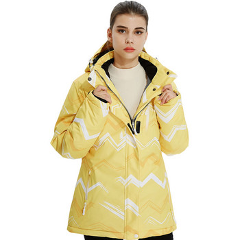 Χοντρό ζεστό μπουφάν για σκι Γυναικείο αδιάβροχο αντιανεμικό παντελόνι για σκι και σνόουμπορντ Σετ γυναικεία κοστούμια χιονιού Εξωτερική στολή για σκι