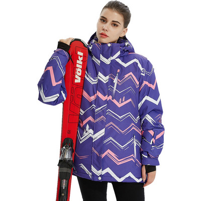 Debela topla skijaška jakna Ženska vodootporna jakna otporna na vjetar Skijanje i snowboarding Komplet hlača Ženski kostimi za snijeg Skijaško odijelo za van